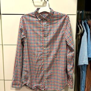 NWOT BOYS Vineyard vines Performance long sleeve plaid button down